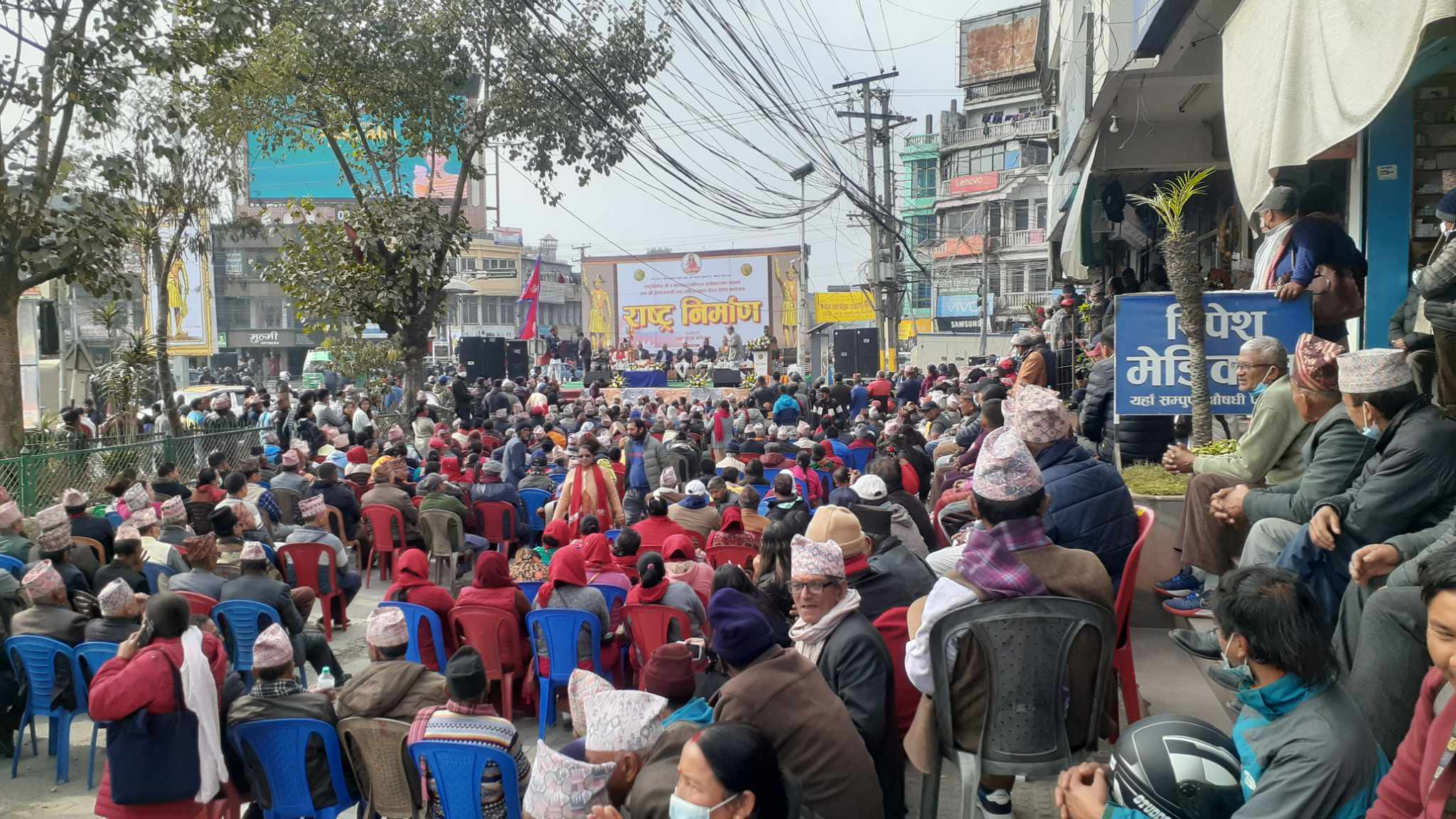 पोखरामा पृथ्वी जयन्ती: मध्य रातदेखि नै सुरक्षा कडा, लखन थापाको सालिक सार्ने चेतावनी